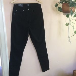 NWT Gap Sky High Skinny Jeans (black)